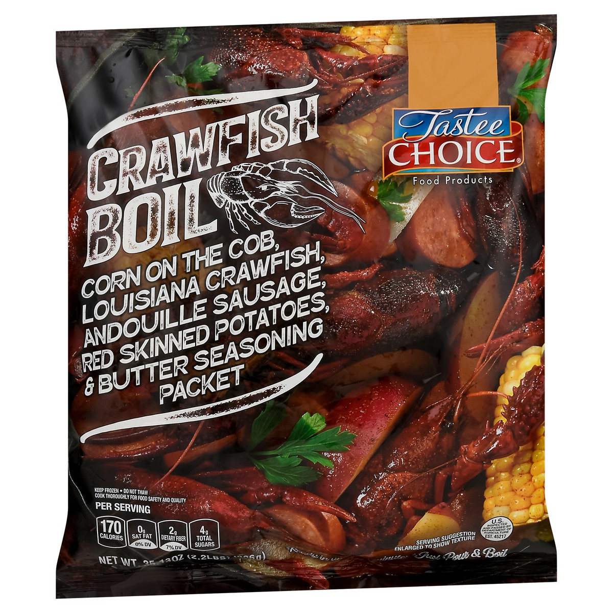 slide 2 of 9, Tastee Choice Crawfish Boil, 35.13 oz