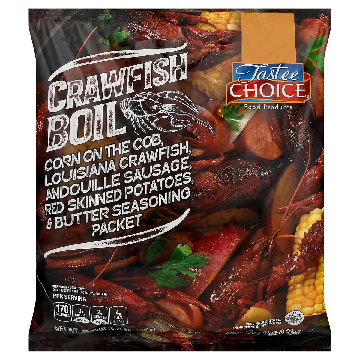 slide 1 of 9, Tastee Choice Crawfish Boil, 35.13 oz