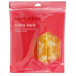 know & love Colby Jack Snack Cheese Sticks 9 Ounces
