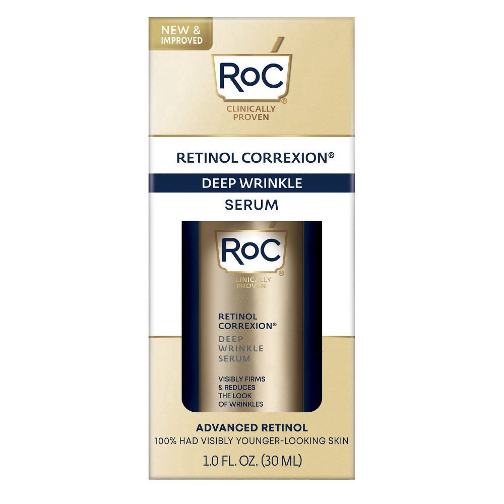 slide 9 of 13, RoC Retinol Correxion Anti-Aging Deep Wrinkle Serum, 1 fl oz