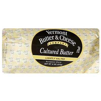 slide 1 of 6, Vermont Cultured Butter, Lightly Salted, 8 oz