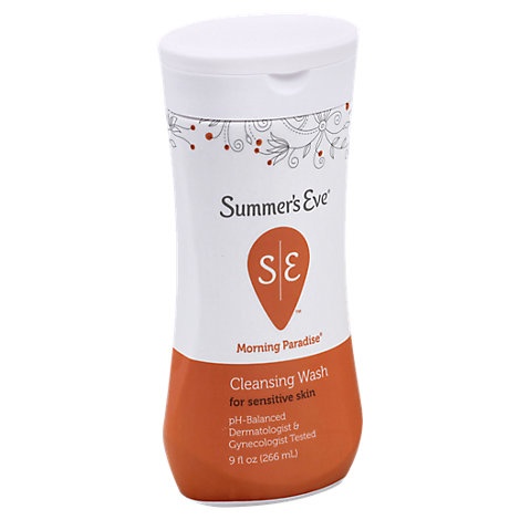 slide 1 of 1, Summers Eve Cleansing Wash For Sensitive Skin Morning Paradise, 9 fl oz