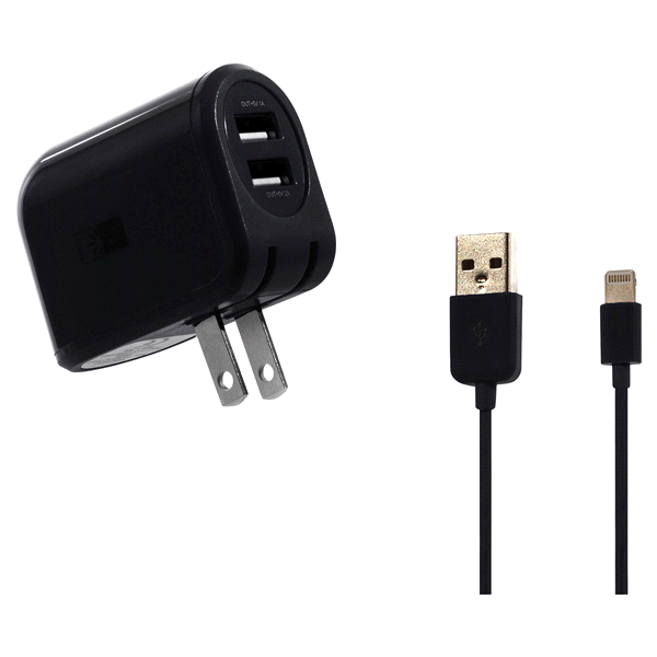 slide 1 of 1, Case Logic 2.4 Amp Lightning Wall Charger, 1 ct