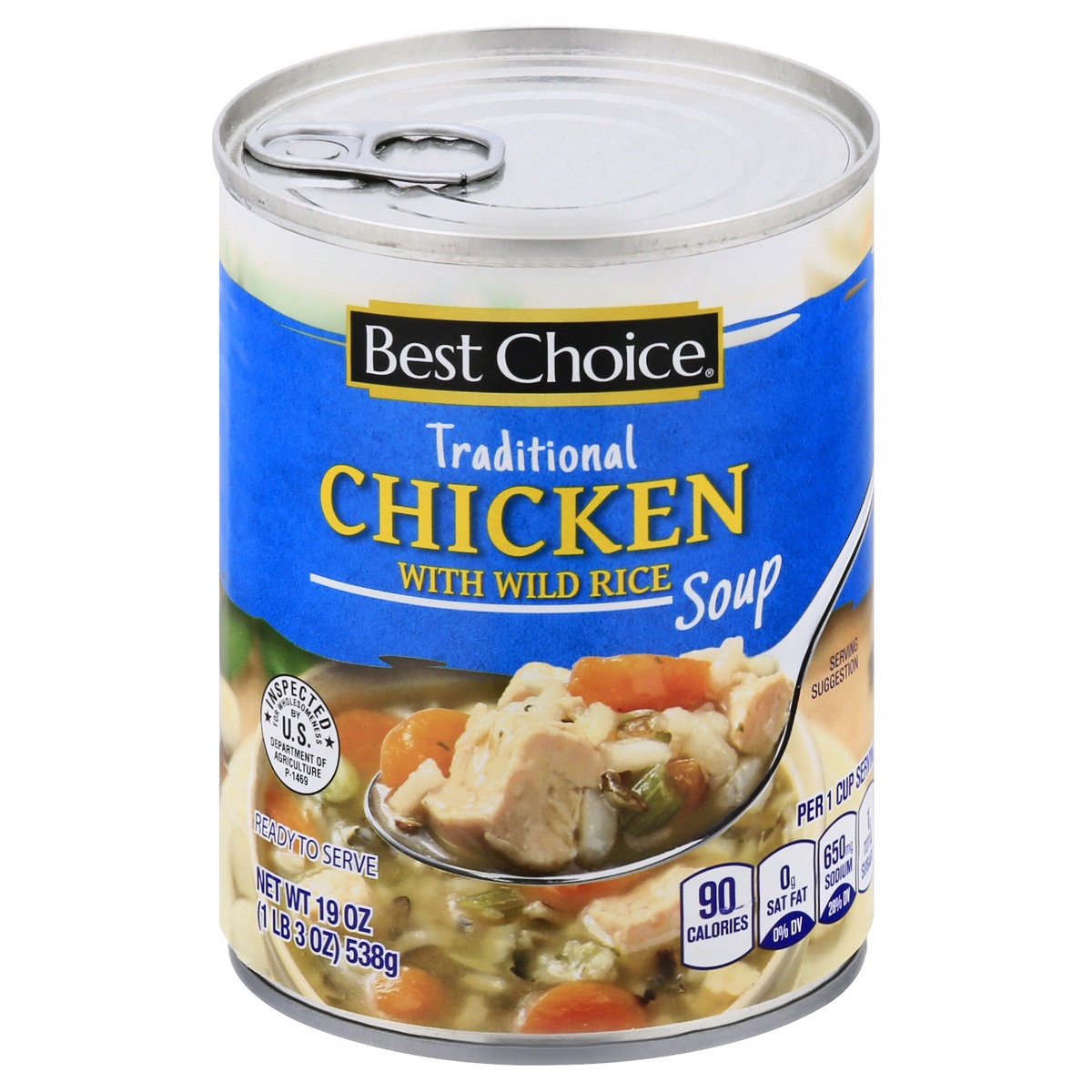 slide 1 of 1, Best Choice Chicken & Wild Rice Soup, 19 oz