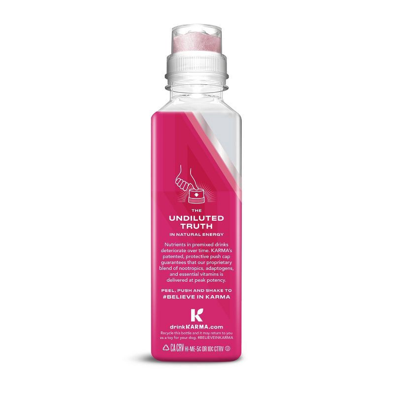 slide 5 of 6, Karma Water Raspberry Peach Energy - 18 oz, 18 oz