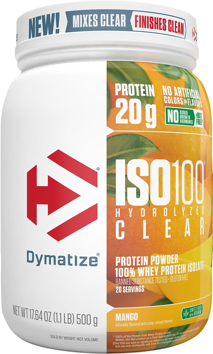 slide 2 of 7, Dymatize Mango Protein Powder 17.64 oz, 17.64 oz