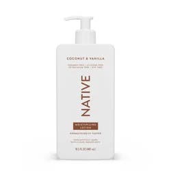 Native Moisturizing Hand & Body Lotion, Coconut & Vanilla, Silicone Free, for Women and Men, 16.5 oz