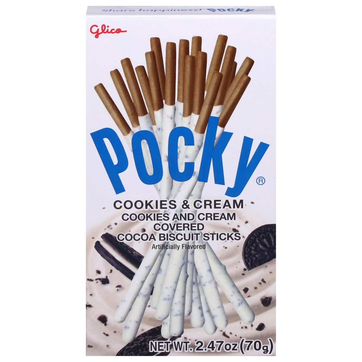 slide 1 of 13, Pocky Cookie & Cream Biscuit Sticks 2.47 oz, 2.47 oz