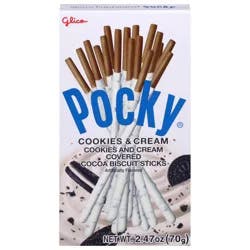 Pocky Cookie & Cream Biscuit Sticks 2.47 oz