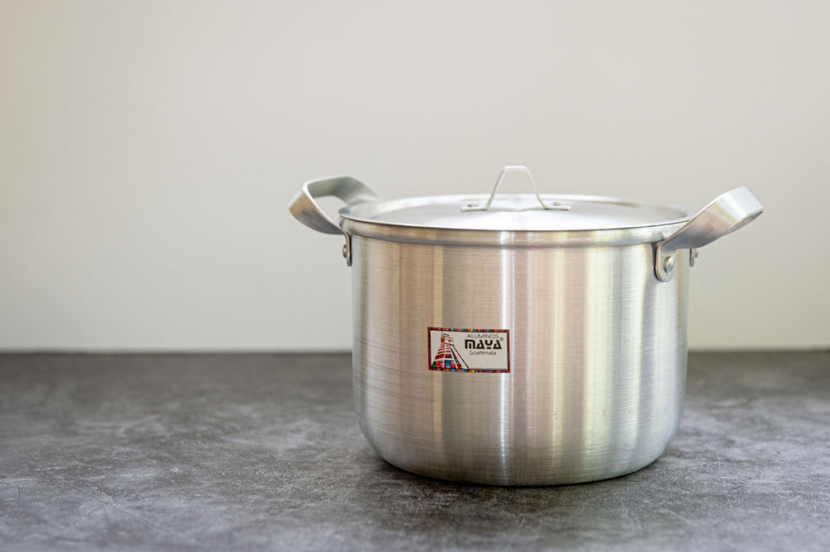 slide 1 of 1, Cusina Maya Stock Pot with Lid 8", 8 in