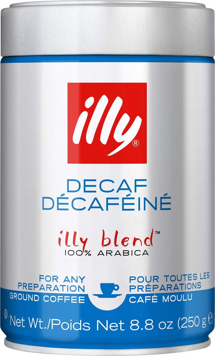 slide 4 of 7, illy Blend 100% Arabica Decaf Ground Coffee 8.8 oz, 8.8 oz