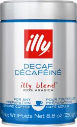 illy Blend 100% Arabica Decaf Ground Coffee - 8.8 oz