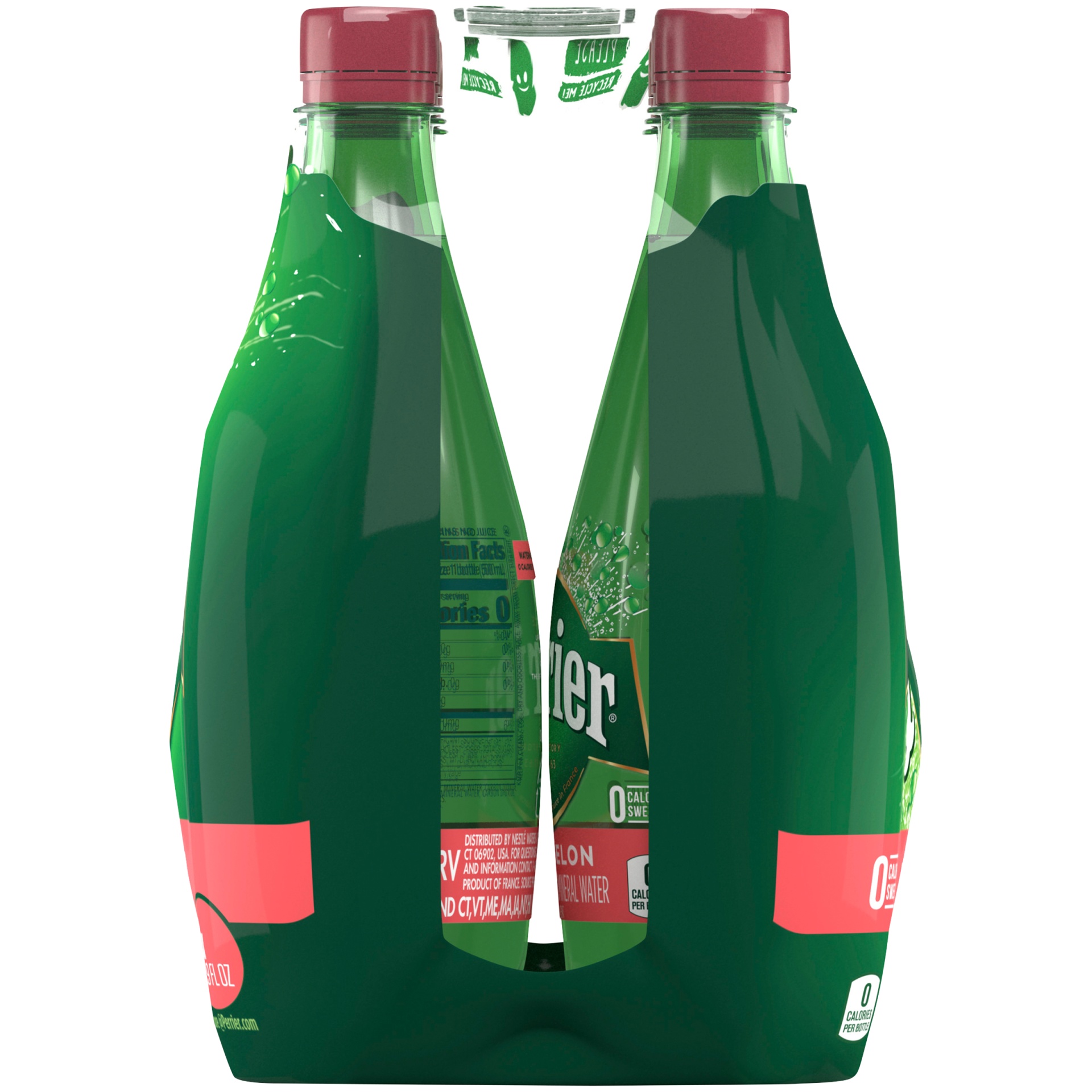 slide 4 of 9, Perrier Watermelon Flavored Carbonated Mineral Water Plastic, 6 ct; 16.9 fl oz