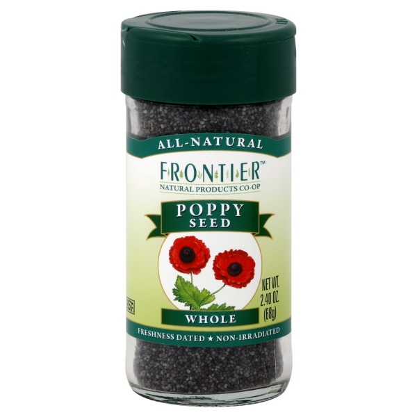 slide 1 of 1, Frontier Whole Poppy Seeds, 2.4 oz