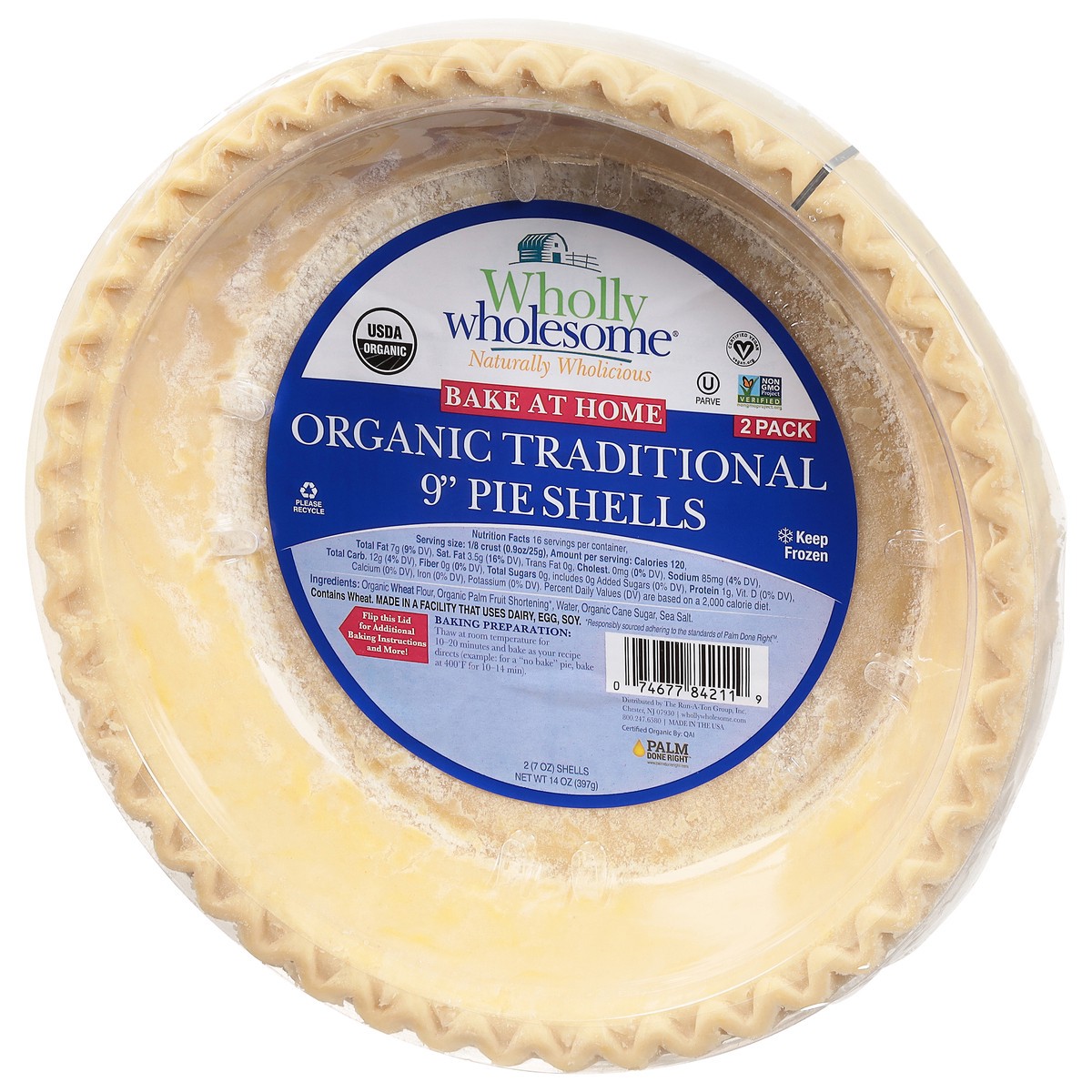 slide 3 of 9, Wholly Wholesome Traditional 9 Inch Pie Shells, 14 oz