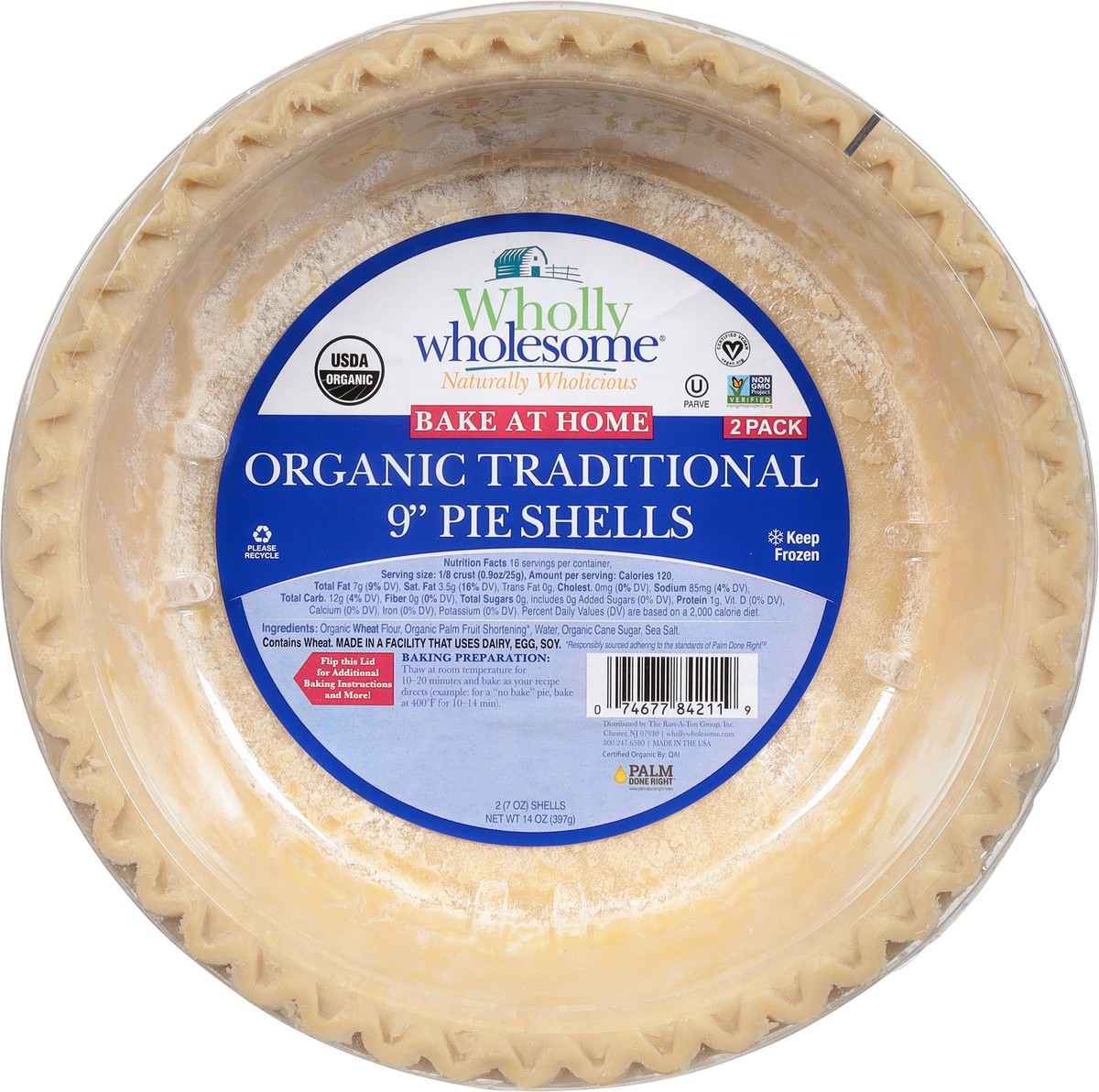 slide 6 of 9, Wholly Wholesome Traditional 9 Inch Pie Shells, 14 oz