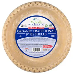 Wholly Wholesome Organic Traditional Pie Shells 9 Inch 2 ct