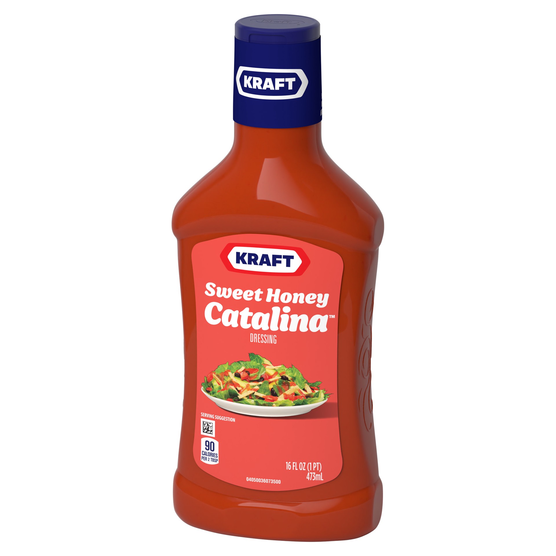 slide 2 of 5, Kraft Sweet Honey Catalina Salad Dressing, 16 fl oz Bottle, 16 fl oz