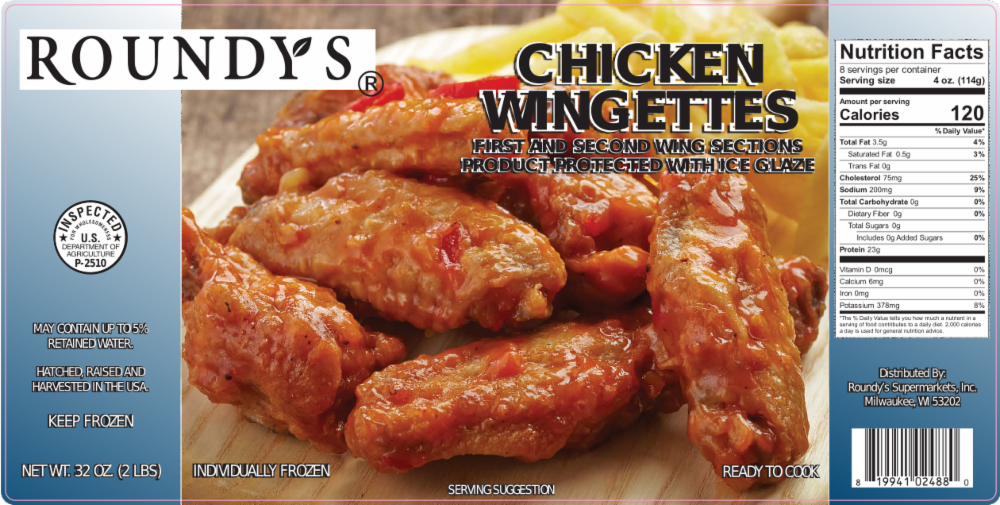 slide 1 of 1, Roundy's Roundys Chicken Wingettes, 32 oz