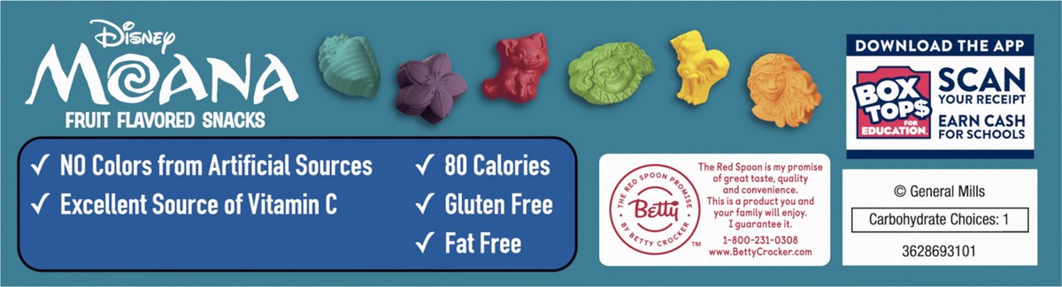 slide 12 of 13, Betty Crocker Fruit Snacks Moana, 8 oz