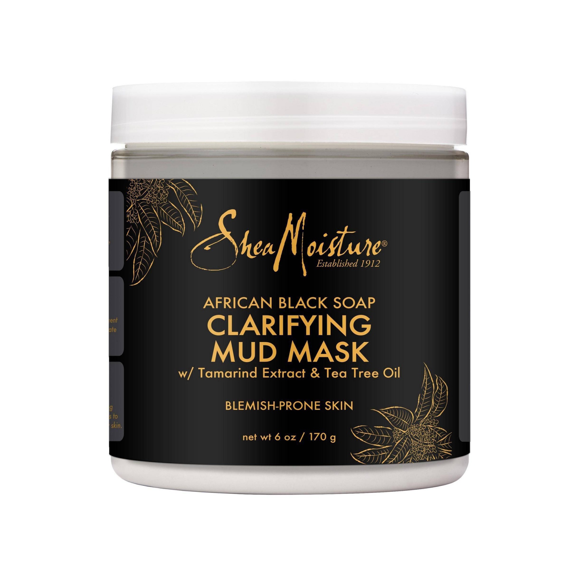 slide 1 of 2, SheaMoisture African Black Soap Tamarind Extract & Tea Tree Oil Clarifying Mud Mask - 6oz, 6 oz