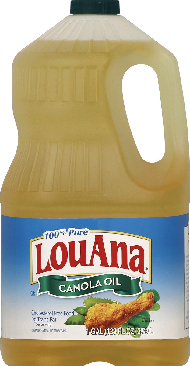 slide 2 of 2, LouAna Canola Oil 128 oz, 128 oz