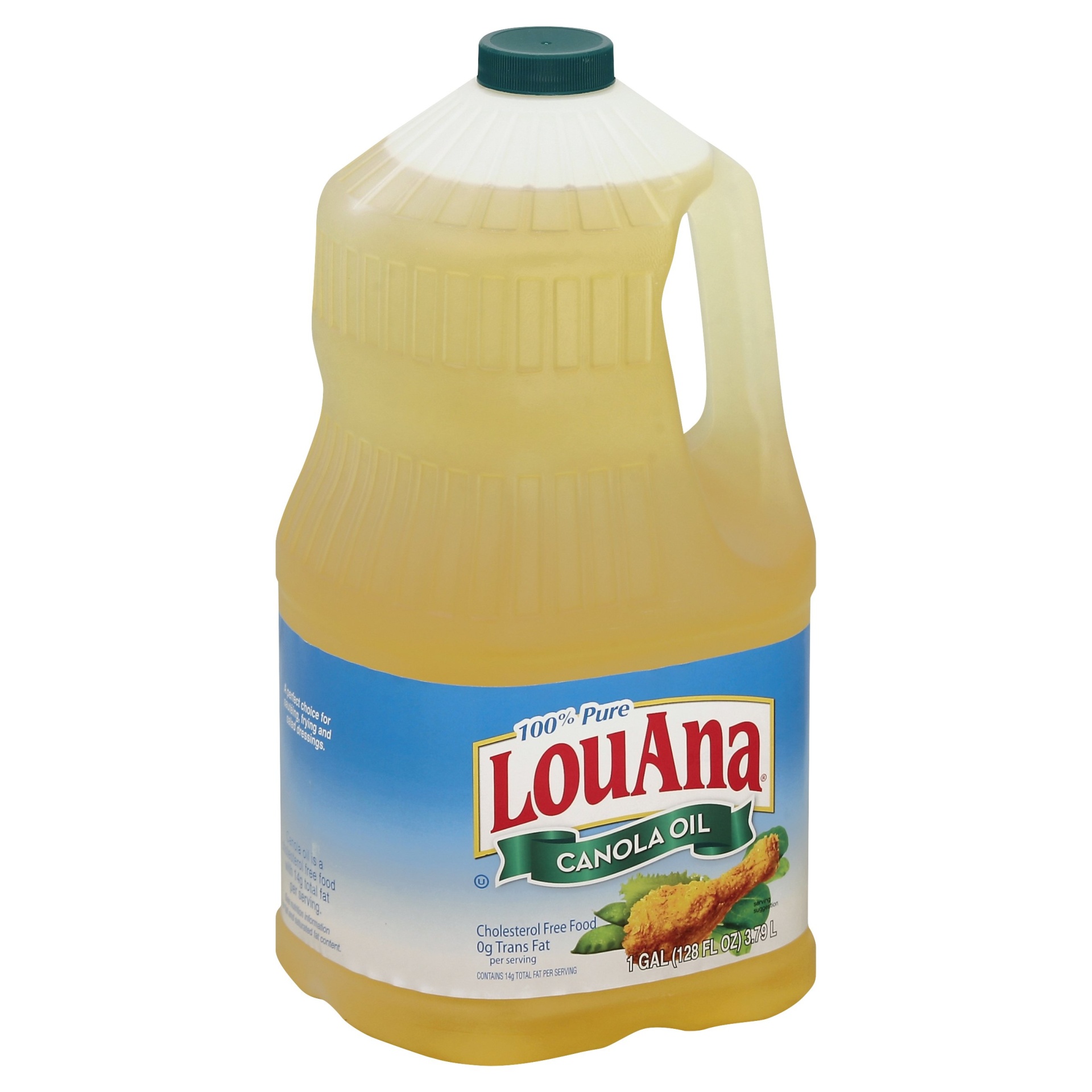 slide 1 of 2, LouAna Canola Oil 128 oz, 128 oz