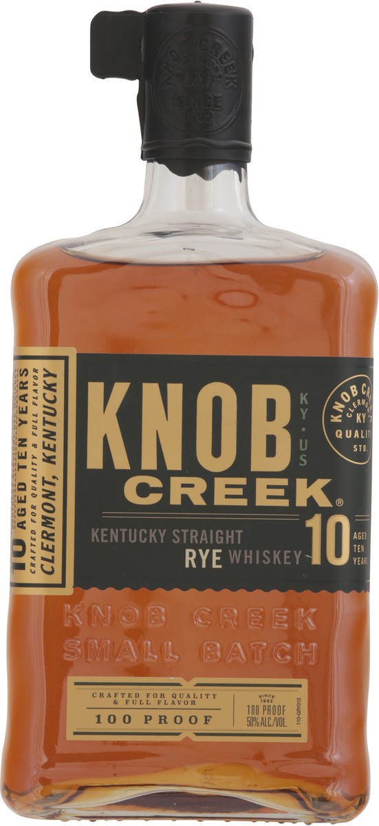 slide 8 of 13, Knob Creek Bourbon 10Yr Rye, 750 ml
