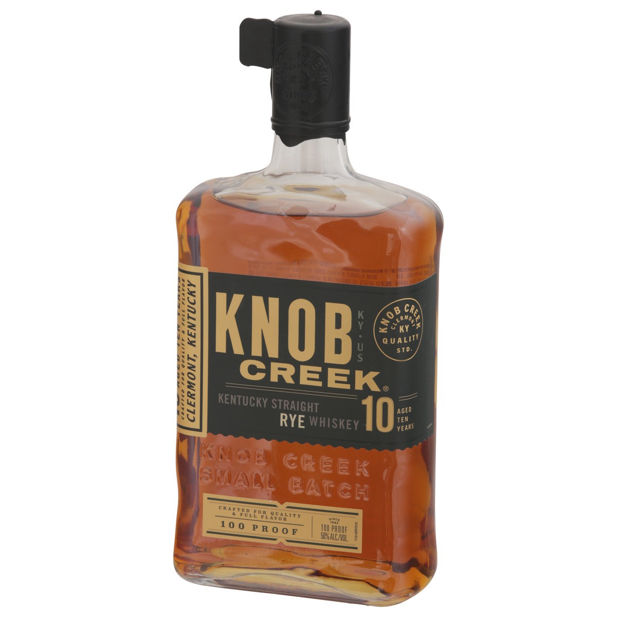 slide 10 of 13, Knob Creek Bourbon 10Yr Rye, 750 ml