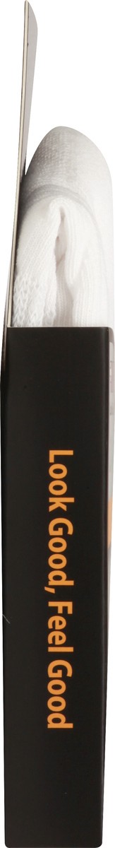 slide 4 of 8, +MD Md Socks Diabetic Seamless Toe Ankle Unisex Large White - Each, 1 ct