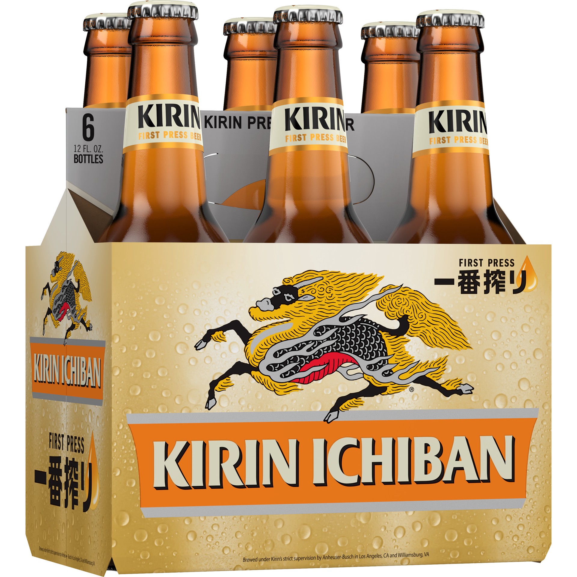 slide 1 of 1, Kirin Brewery Premium Beer, 6 Pack 12 FL OZ Bottles, 72 fl oz