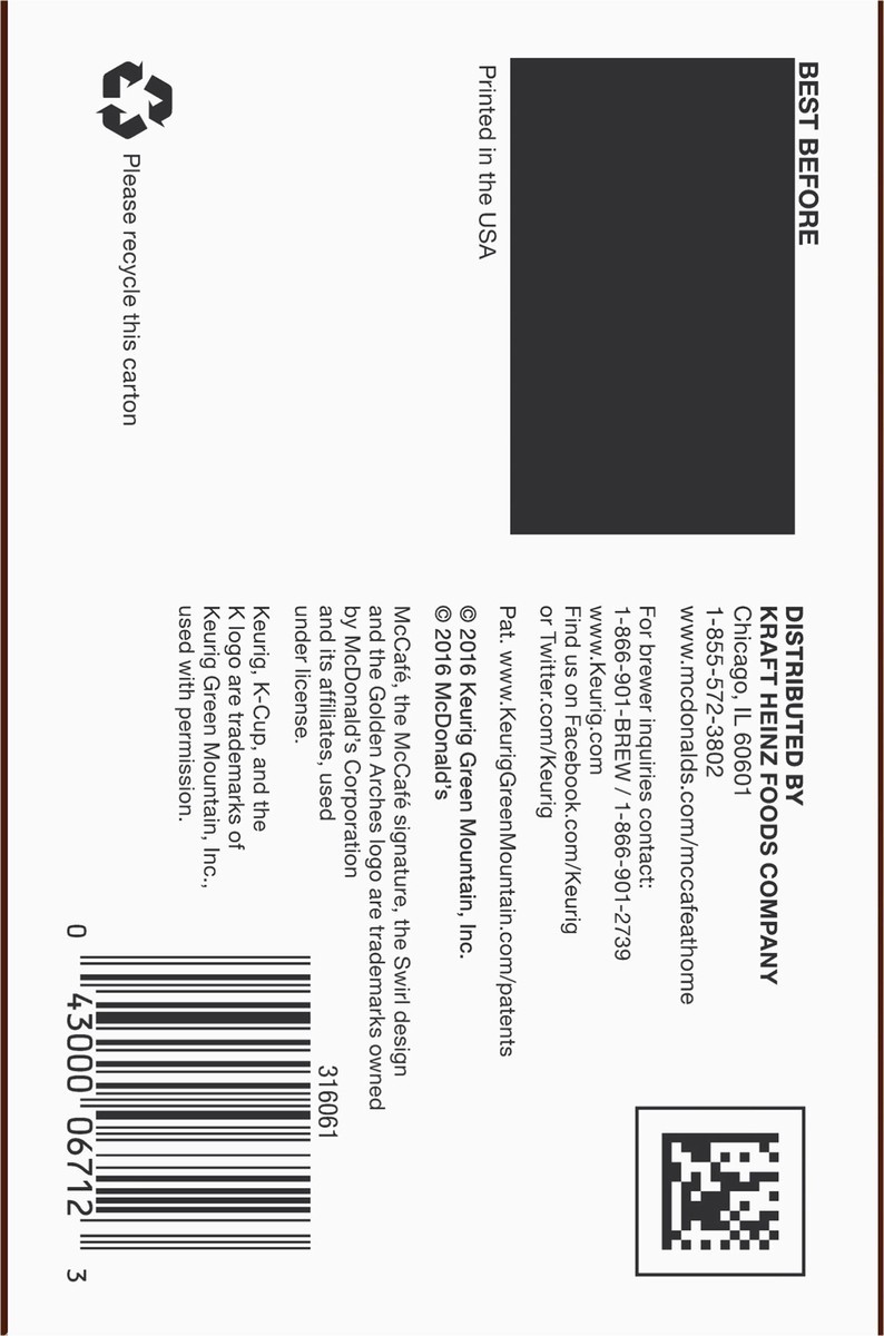 slide 10 of 12, McCafé Light Roast Hazelnut Coffee K-Cup Pods, Caffeinated, 12 ct - 4.12 oz Box, 12 ct; 4.12 oz