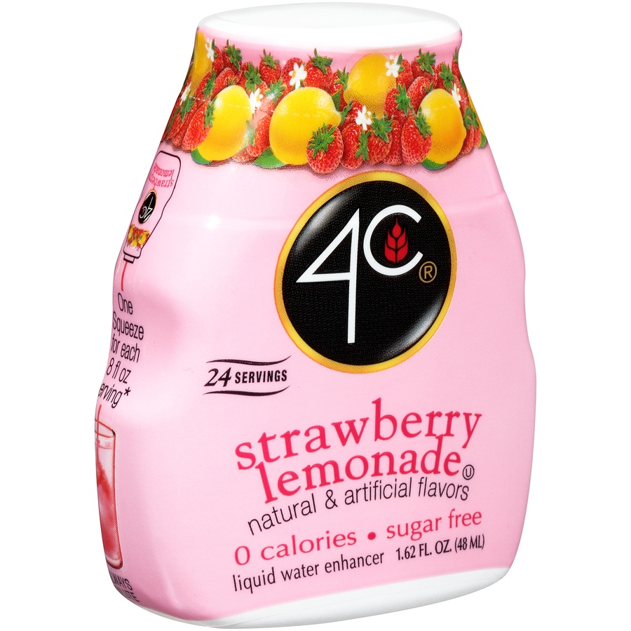 slide 2 of 8, 4C Liquid Water Enhancer - Strawberry Lemonade, 1.62 oz