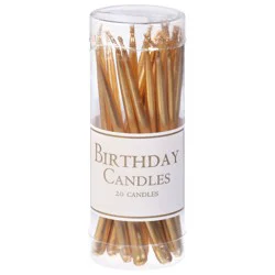 Caspari Gold Birthday Candles - 20 ea