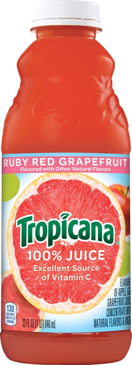 slide 11 of 12, Tropicana Ruby Red Grapefruit- 32 fl oz, 32 fl oz