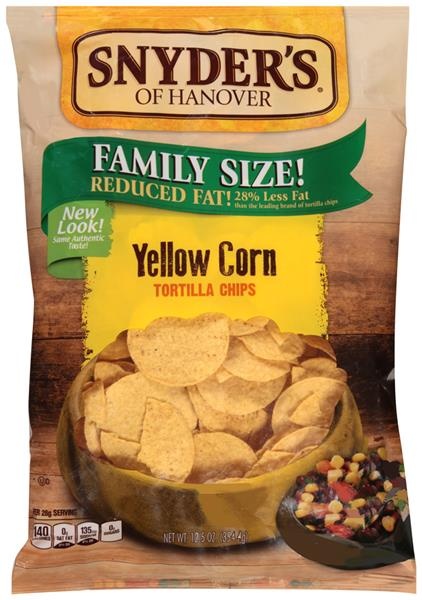 slide 1 of 5, Snyder's of Hanover Yellow Corn Tortilla Chips, 12.5 oz