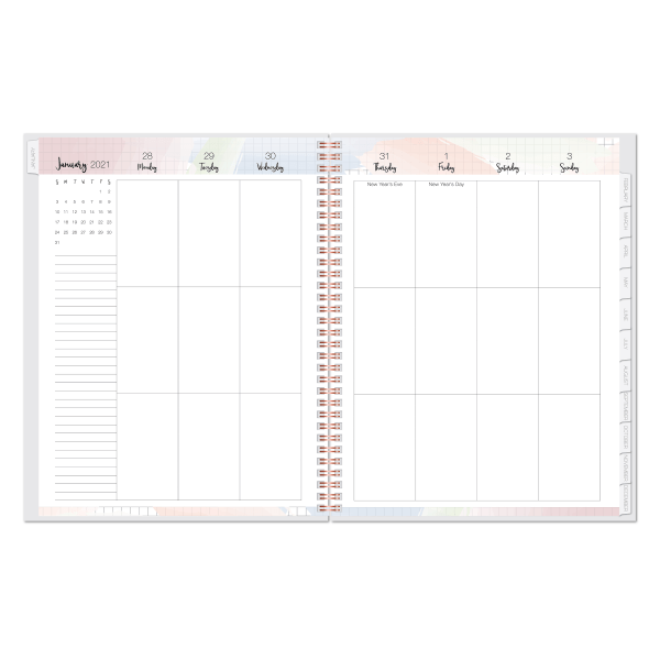 slide 2 of 3, Office Depot Brand Weekly/Monthly Planner, 8-1/2'' X 11'', Pocket Sayings, January To December 2021, Odus2030-006, 1 ct