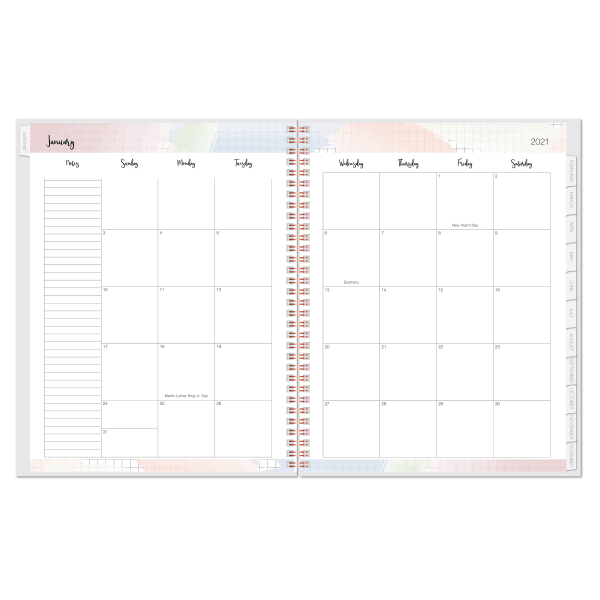 slide 3 of 3, Office Depot Brand Weekly/Monthly Planner, 8-1/2'' X 11'', Pocket Sayings, January To December 2021, Odus2030-006, 1 ct