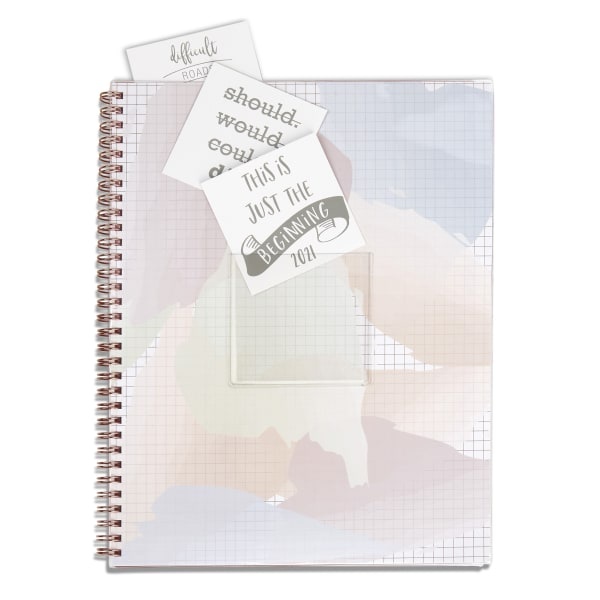 slide 1 of 3, Office Depot Brand Weekly/Monthly Planner, 8-1/2'' X 11'', Pocket Sayings, January To December 2021, Odus2030-006, 1 ct