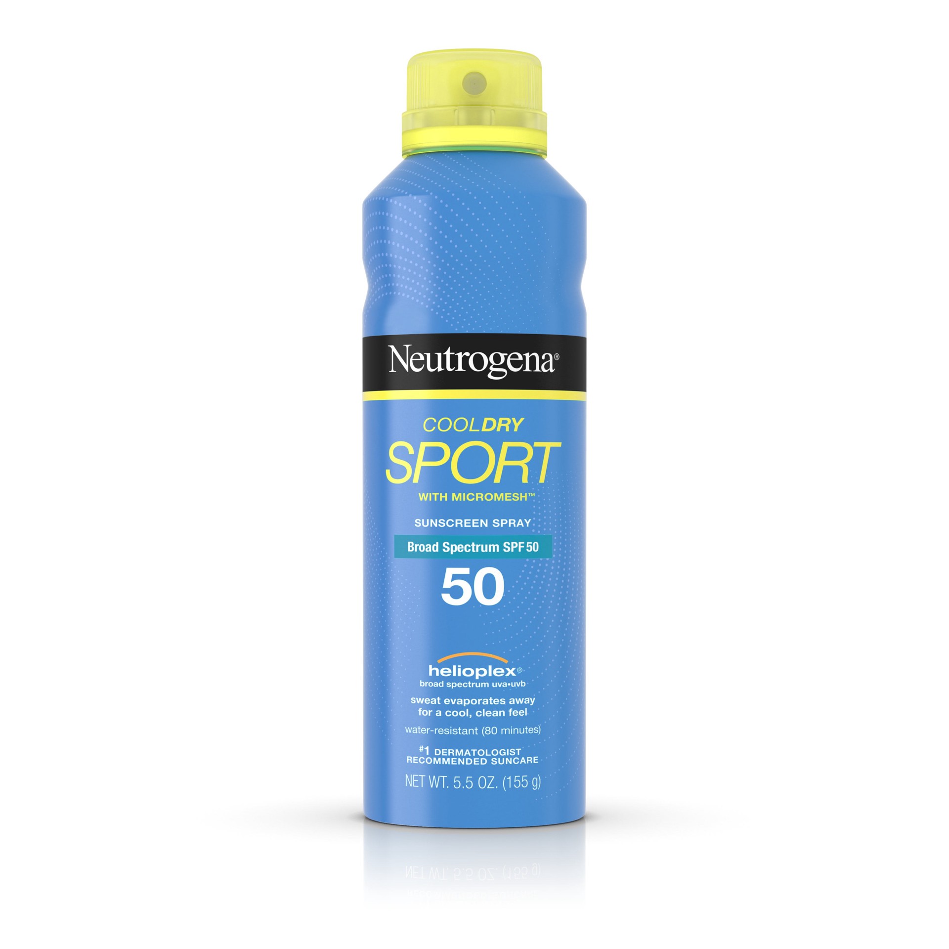 slide 1 of 5, NEUTROGENA COOLDRY SPORT Spray Broad Spectrum SPF 50, 5.5 Fl. Oz, 5.5 oz