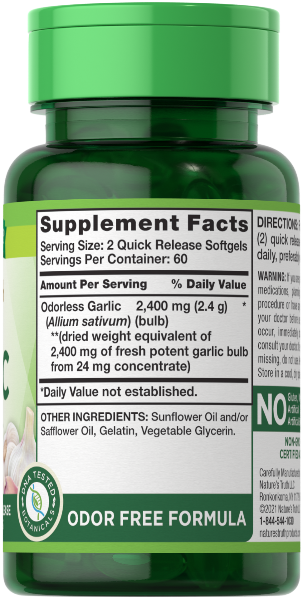 slide 4 of 4, Nature's Truth Natures Truth Garlic Softgels, 120 ct