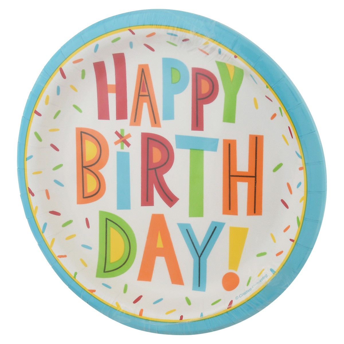 slide 3 of 12, Celebrations Plates, Happy Birthday, 1 ct