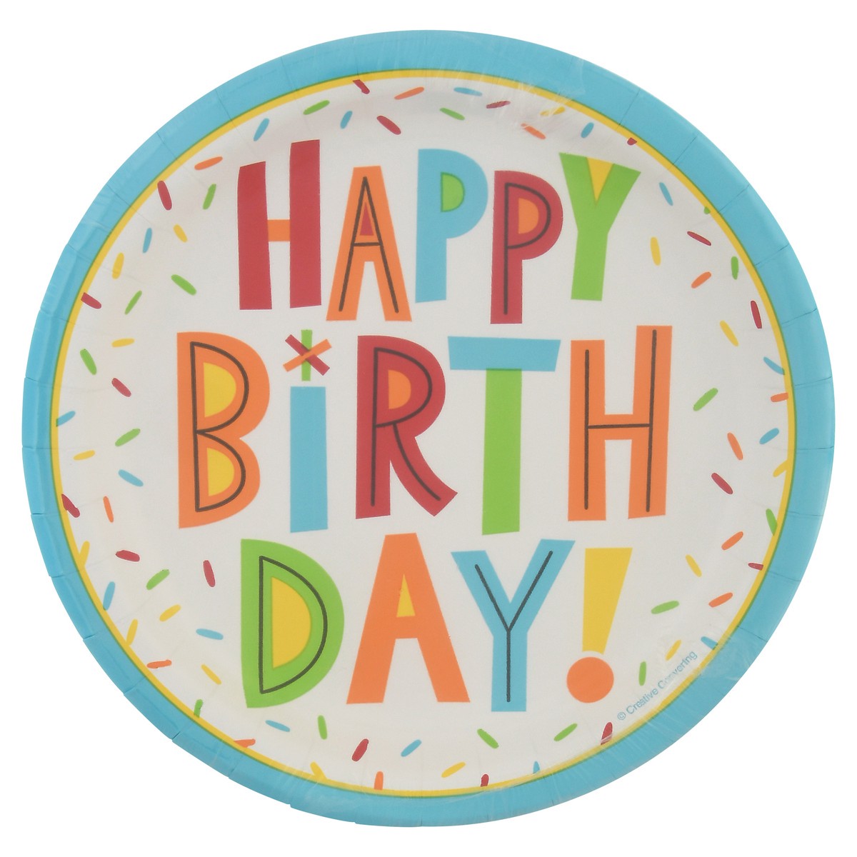 slide 12 of 12, Celebrations Plates, Happy Birthday, 1 ct