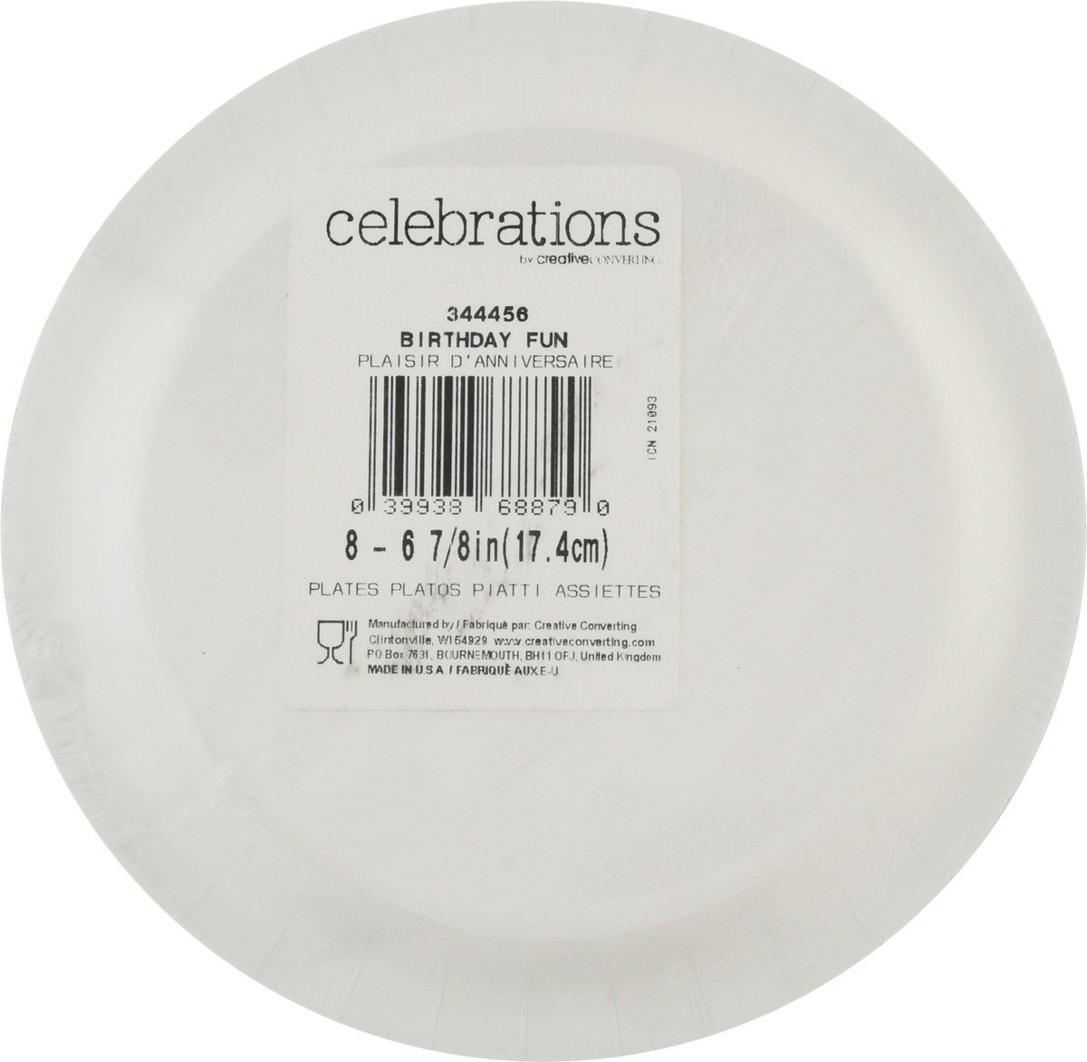 slide 5 of 12, Celebrations Plates, Happy Birthday, 1 ct