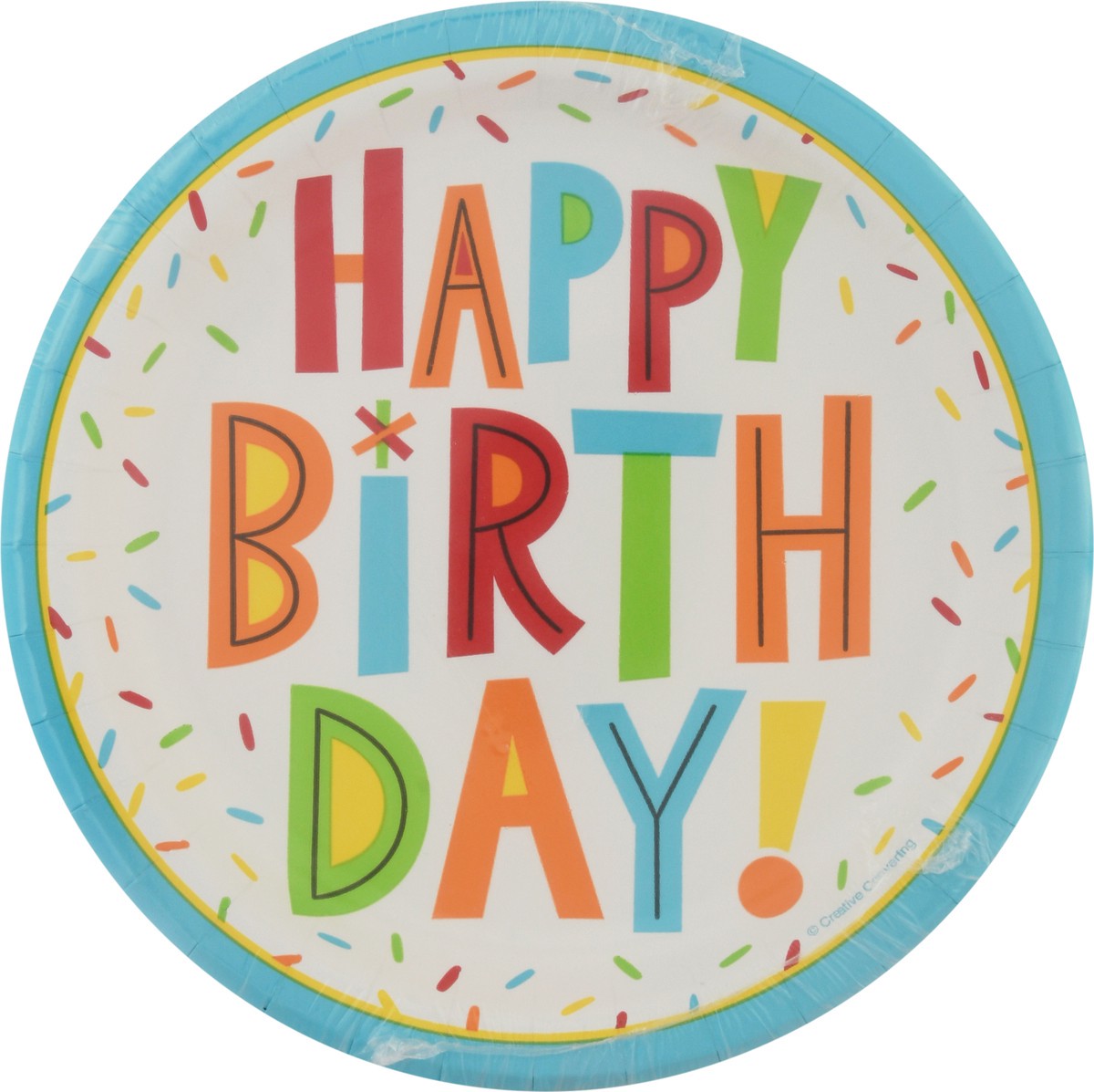 slide 8 of 12, Celebrations Plates, Happy Birthday, 1 ct