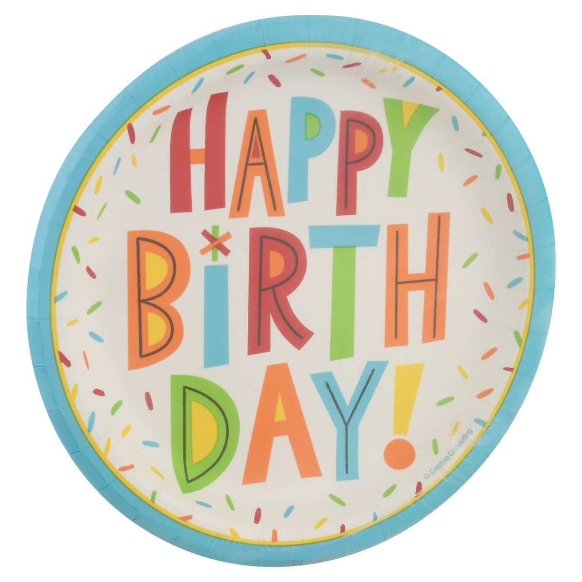 slide 9 of 12, Celebrations Plates, Happy Birthday, 1 ct