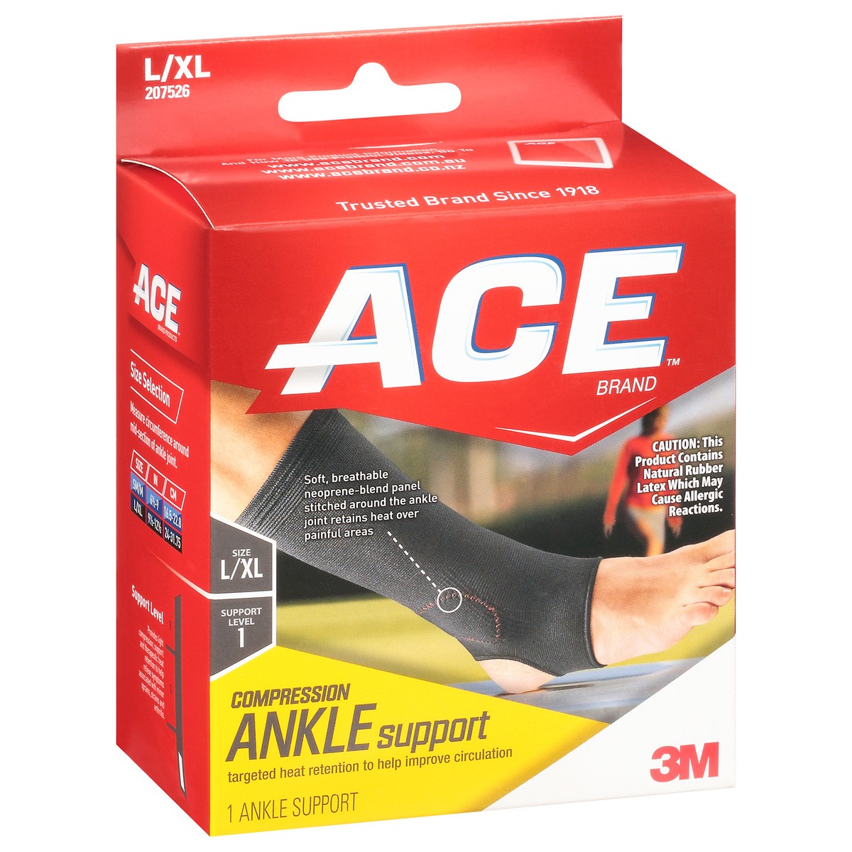 slide 2 of 9, Ace Elasto-Preene Ankle Support Mild Support, L/X-Large, large/xlarge