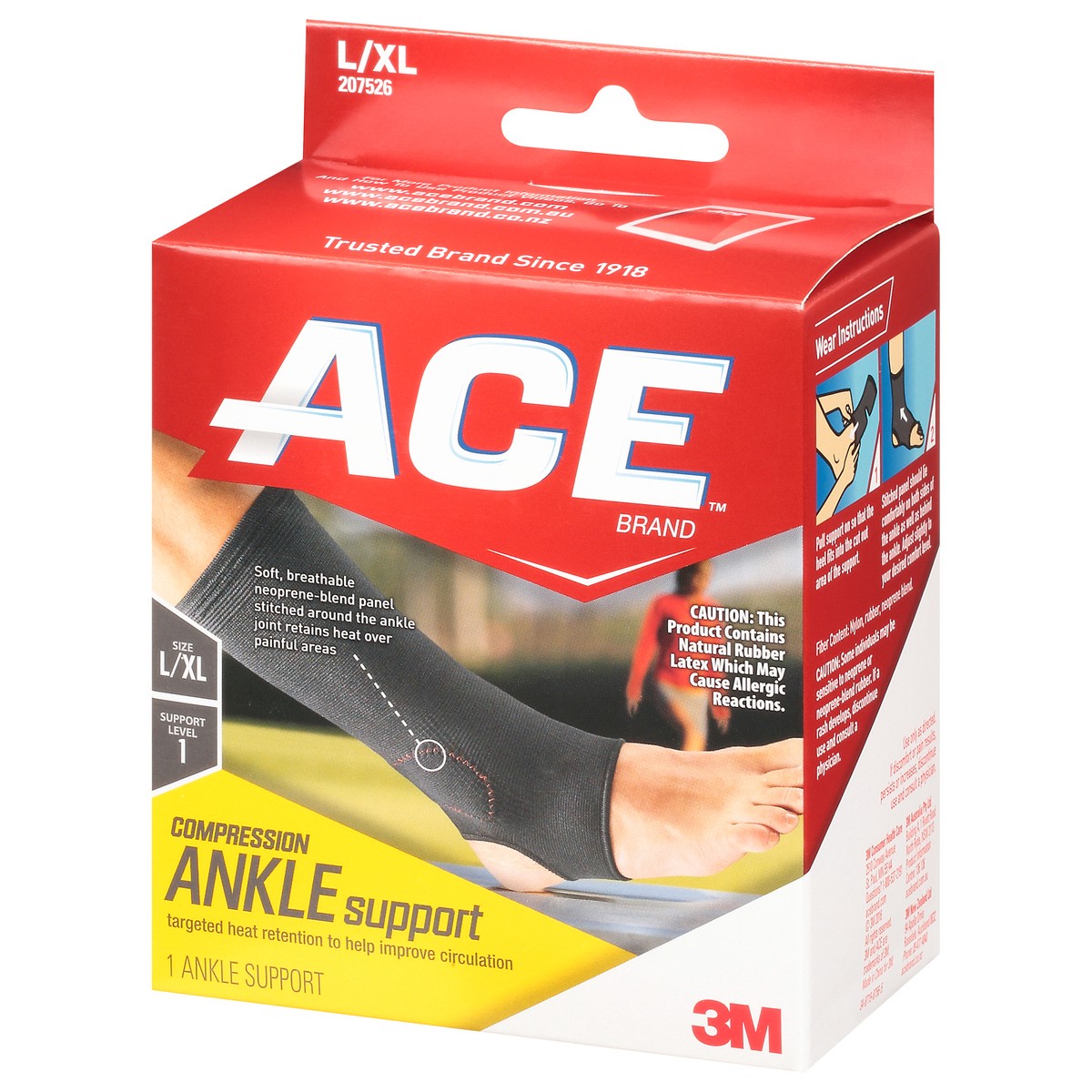 slide 3 of 9, Ace Elasto-Preene Ankle Support Mild Support, L/X-Large, large/xlarge