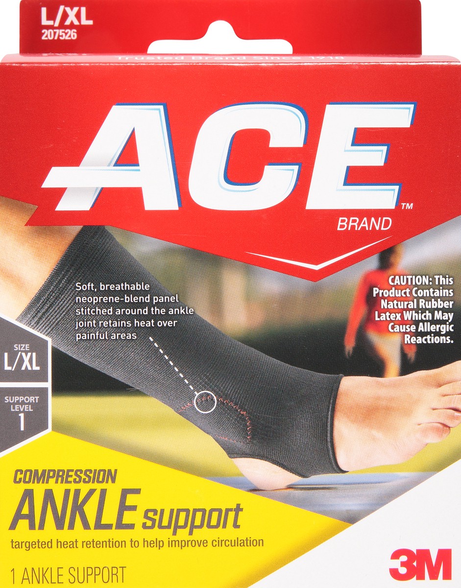 slide 1 of 9, Ace Elasto-Preene Ankle Support Mild Support, L/X-Large, large/xlarge