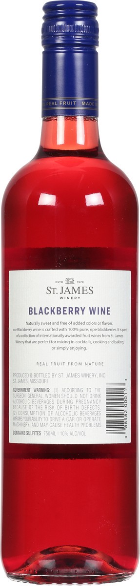 slide 3 of 9, St. James Winery Winery Blackberry Wine, 750 ml